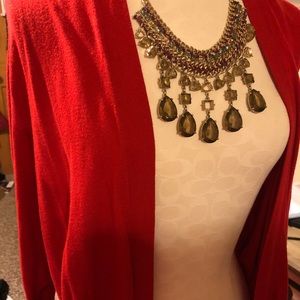 Red express cardigan